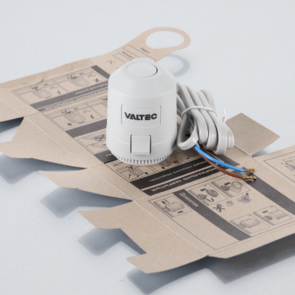 Электротермический сервопривод VALTEC двухпозиционный, норм. ЗАКР., питание 220 В (м) VT.TE3043.0.220