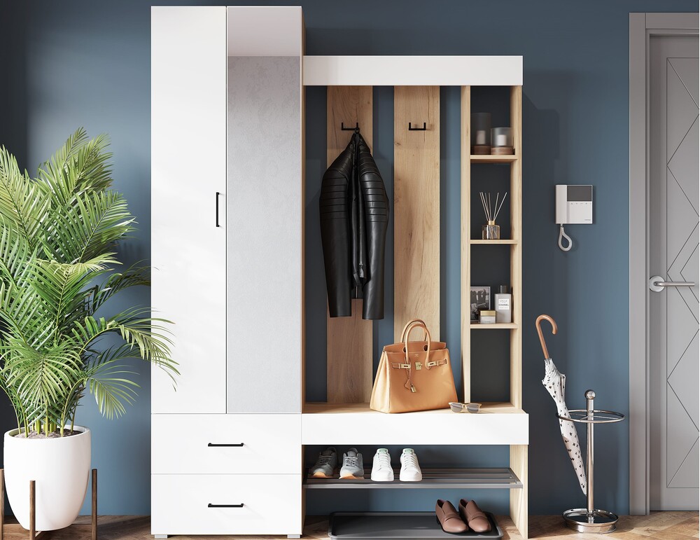 ФАСАД Прихожая Домино белый (1 место)