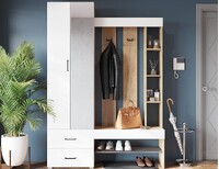 ФАСАД Прихожая Домино белый (1 место)