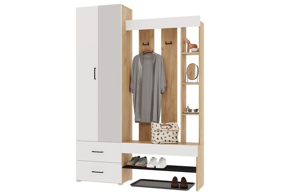 ФАСАД Прихожая Домино белый (1 место)