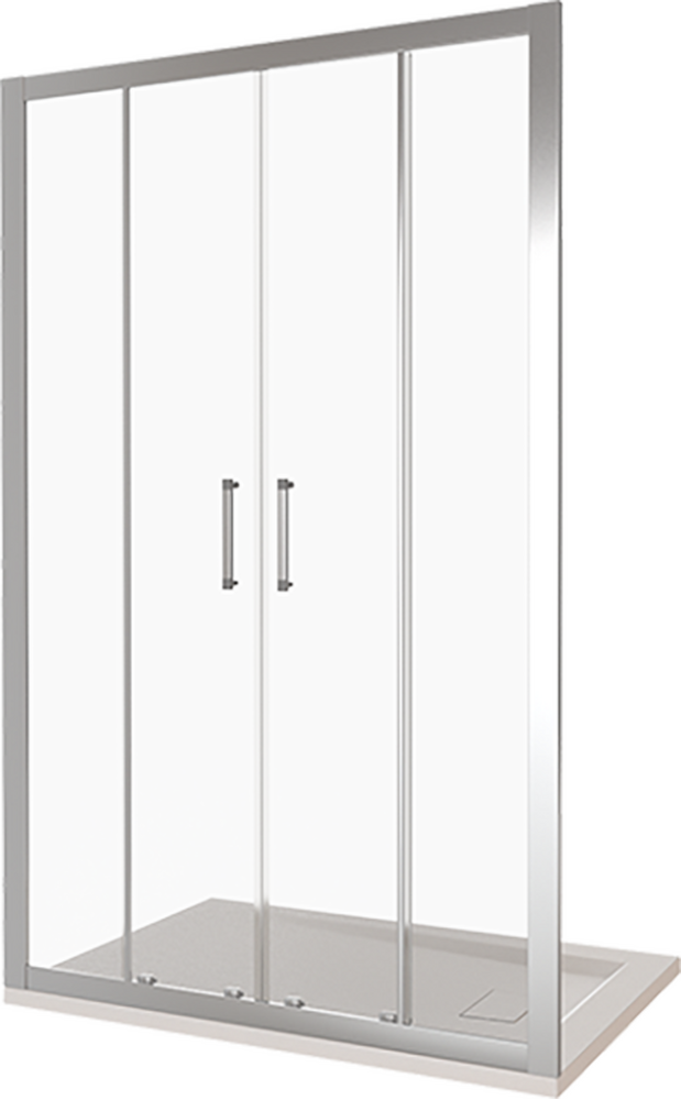 Душ.ограждение GOOD DOOR LATTE WTW-TD-160-G-WE Прямое, стекло ГРЕЙП мм (без поддона и автослива)