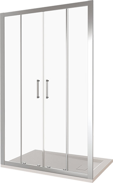 Душ.ограждение GOOD DOOR LATTE WTW-TD-160-G-WE Прямое, стекло ГРЕЙП мм (без поддона и автослива)