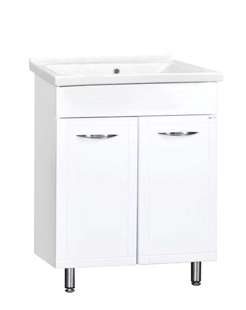 Подстолье SANTREK HOME "Мальта-70" (Белый) 2 двери под умывальник "Миранда-70/COMO-70"  660х800х435