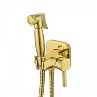LM7165G Solo Смеситель с гигиеническим душем, встраиваемый, ЗОЛОТО LEMARK