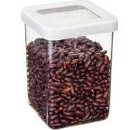 Емкость для сыпучих продуктов СТЕП 1 л 10*10*14см Белый ("М-пластика") (М 1292)