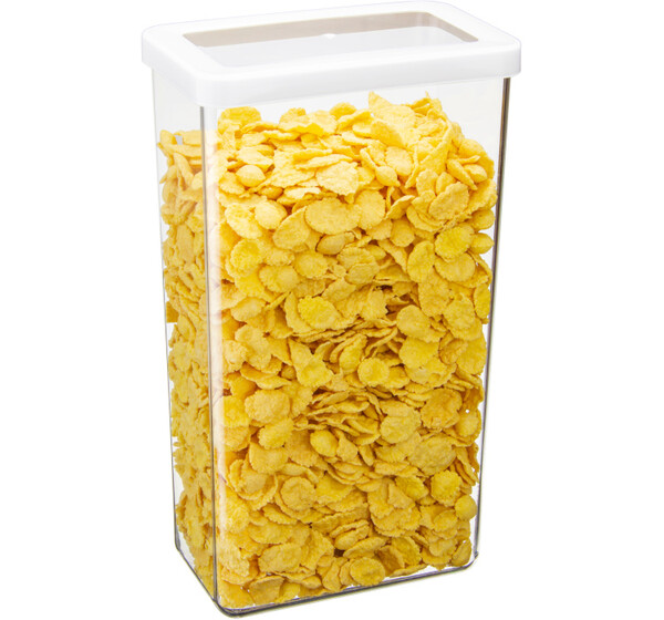 Емкость для сыпучих продуктов СТЕП 3,2 л 16*10*28см Белый ("М-пластика") (М 1299)