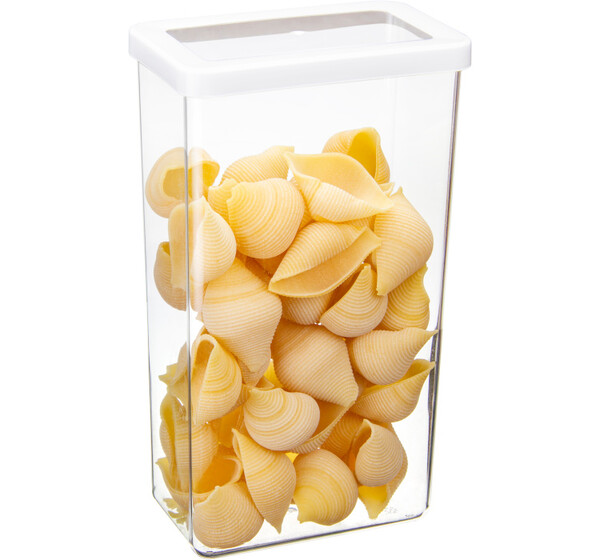 Емкость для сыпучих продуктов СТЕП 3,2 л 16*10*28см Белый ("М-пластика") (М 1299)