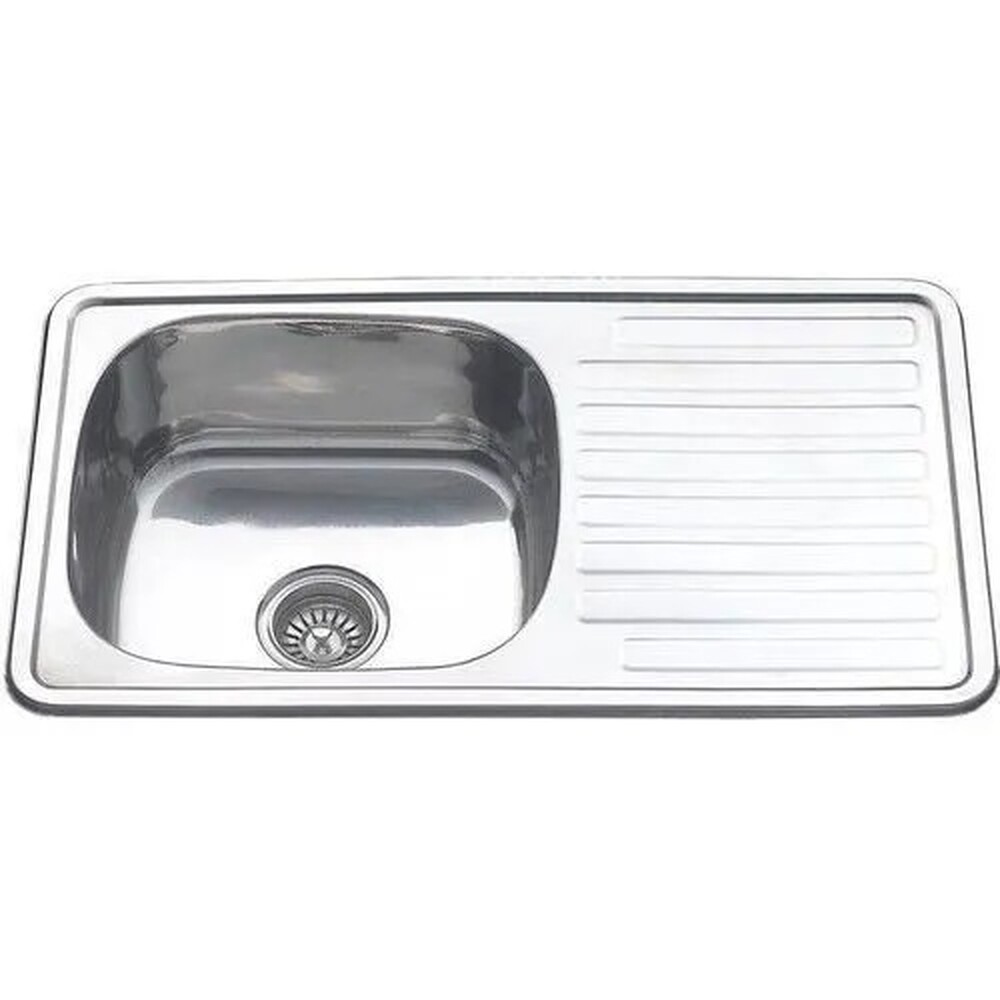 Мойка нерж врезная 760х430х180 т.0,6 H7643 MELANA (+сифон) Китай АКЦИЯ!!!