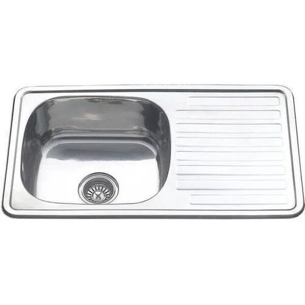 Мойка нерж врезная 760х430х180 т.0,6 H7643 MELANA (+сифон) Китай АКЦИЯ!!!