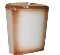 Бачок для унитаза Rosa "Стиль", "Уют", "Рим" КОРИЧНЕВЫЙ с арматурой г.Киров (меж.ос. 155 мм)