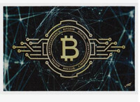 Коврик придверный влаговпитывающий SHAHINTEX DIGITAL PRINT 50х80 "Биткойн" (06) Распродажа ***