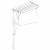 Сушилка д/белья потолочная "Лиана" 1,80м (5 линий) белая LAKMET