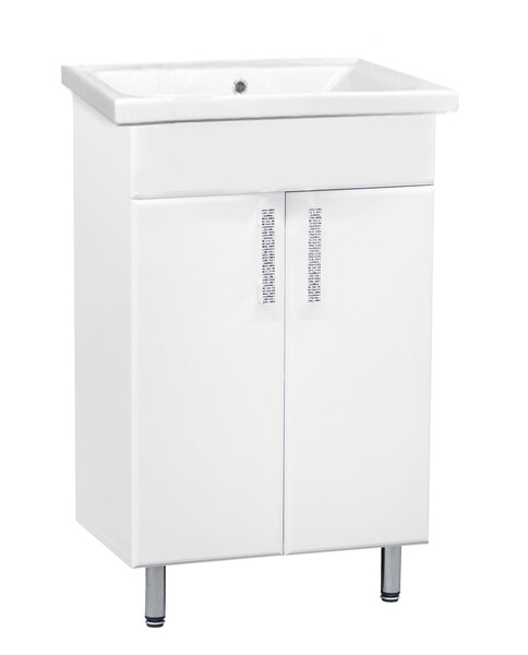 Подстолье SANTREK HOME "Марта-60" (Белый) 2 двери под умывальник "Элина-60/QUADRO-60" 550х800х450
