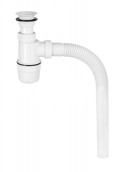 ВП 0112 Сифон бутылочный белый