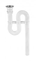 ВП 0132 Сифон гофрированный п/нерж.белый