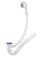 ВП 0143 Сифон для ванн (обвязка) "Эконом" 1 1/2"х40,поворотный, с пласт.реш D=65 мм