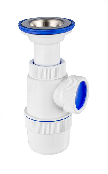 ВП 0612 Сифон "Элит" с литым выпуском и нерж.чашкой