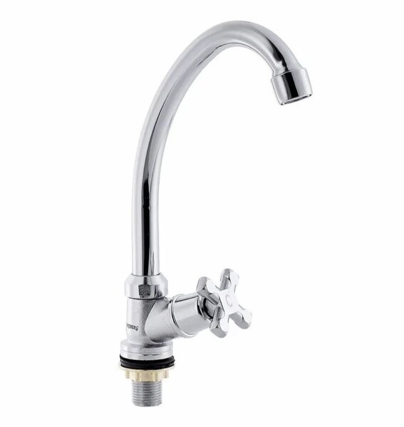 Смеситель Кухня TSARSBERG 1/2 м/к МОНО Крест мет..маховик NP 01-88 тип Кр-ЦБА 