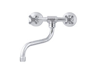 Смеситель Кухня TSARSBERG 1/2 м/к СТЕНА Крест настенный NP 08-88 тип См-МДРНА, См-УмДРНА