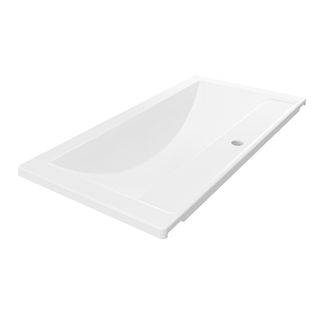 Умывальник "Paola Mario 90" (литьевой мрамор 900х455х175, посадочный размер Сomo-90) в комплекте с выпуском и переливом г. Ульяновск