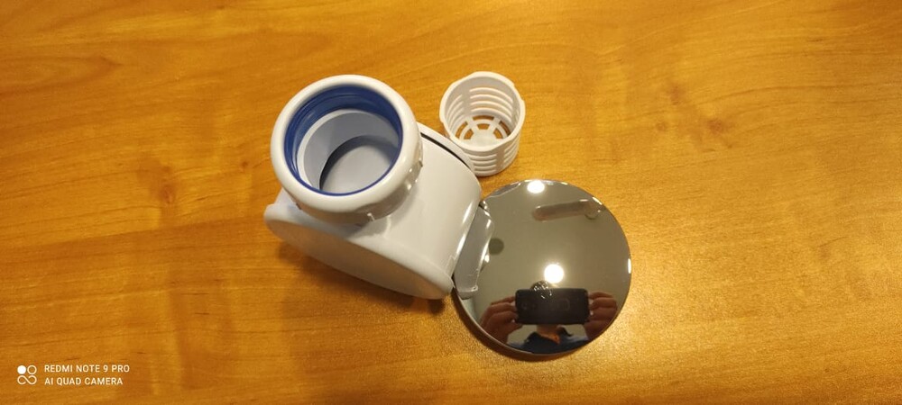 V510-60-MR Сифон для душевого поддона 1 1/2"х60мм хром, h67мм