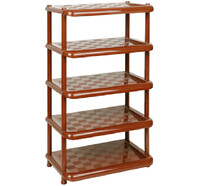 Полка в прихожую (коричневый) 30,7x49.7x83.7 ("М-пластика") (М 2710)