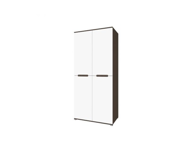 Вегас Шкаф 3-Д венге/белый (5 мест)