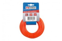 ТЛР-2.4-S-15 Леска для триммера, d=2.4 мм, l=15м, крученый квадрат,картон, Россия