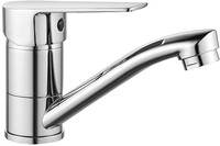 Смеситель Кухня шар d35 средний нос, хром ROSSINKA S35-22