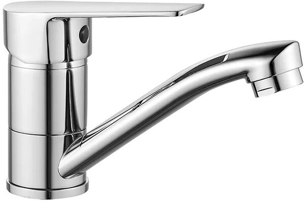 Смеситель Кухня шар d35 средний нос, хром ROSSINKA S35-22