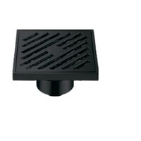 G81050-6 Трап 50 вертикальный GAPPO латунь 100*100 (черный)  сухой затвор