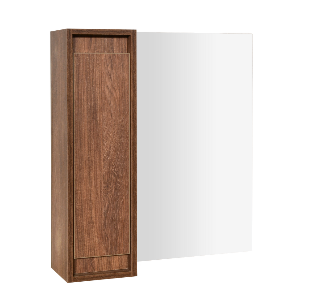 Зеркало-шкаф SANTREK HOME "Верона-65" (Дуб светлый) 650х700х150