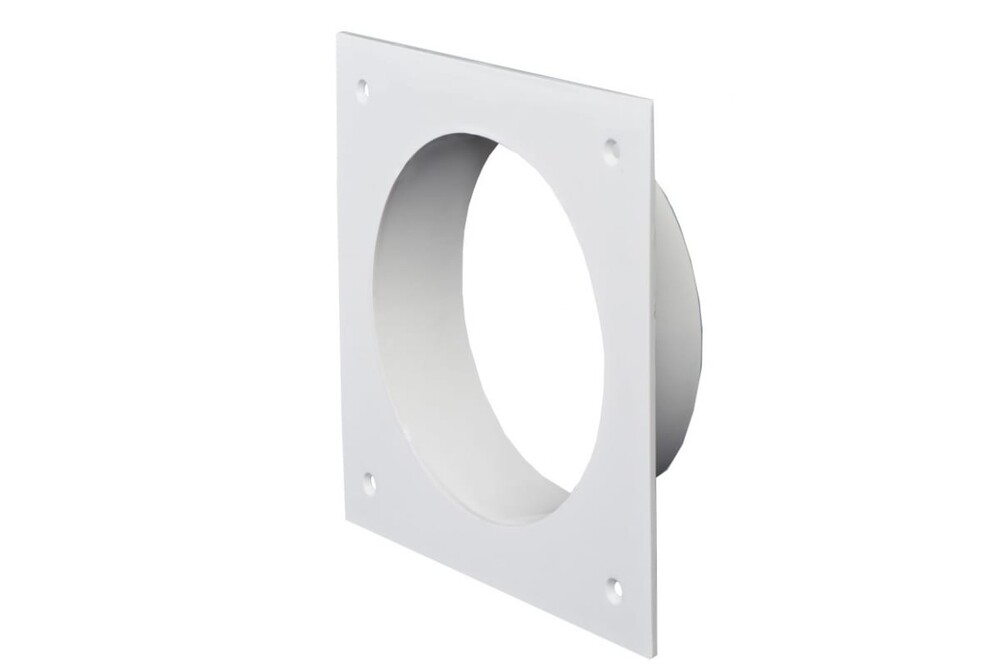 Фланец пластиковый SANTREK AIR D=120 с прямоугольной площадкой 160х160 (П161612Ф)