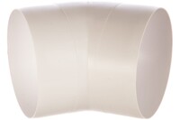 Колено круглое пластик 45 гр. SANTREK AIR D100 10ККП 45 гр. ERA *****