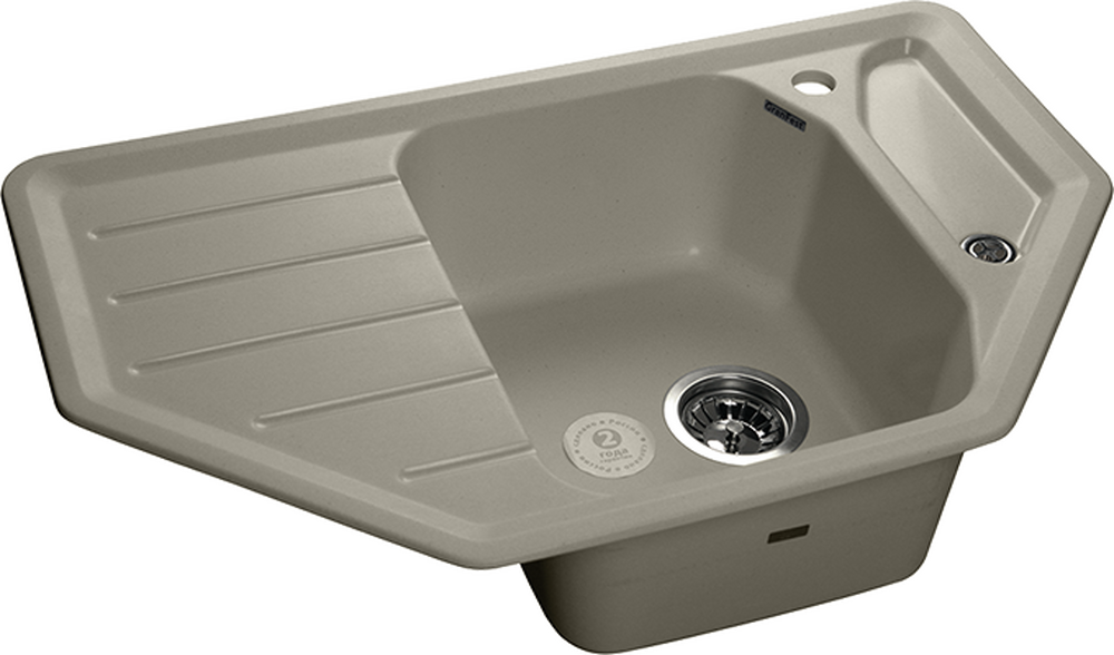 Мойка для кухни GranFest Композит CORNER 800E угловая 790*490 мм (C-800E топаз)