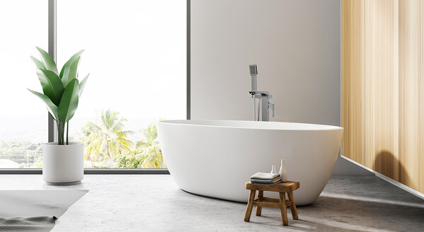 LM4544C Unit Смеситель для ванны напольный, хром LEMARK