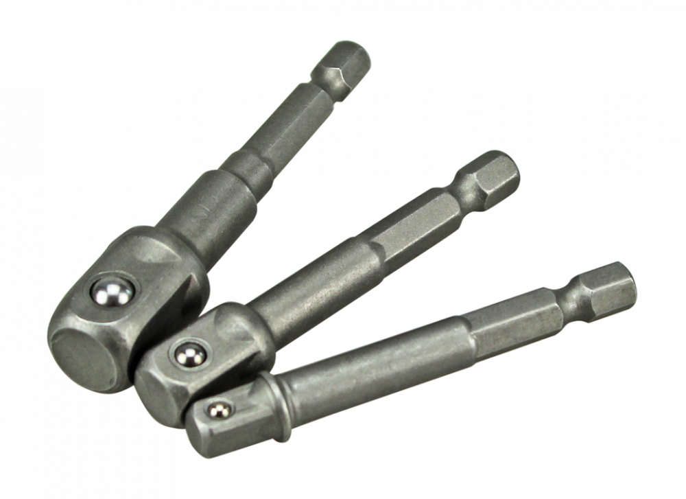 1041-04-S3AD Набор адаптеров для торцевых головок HEX6-SQ 1/4", 3/8", 1/2"; 65-72мм 