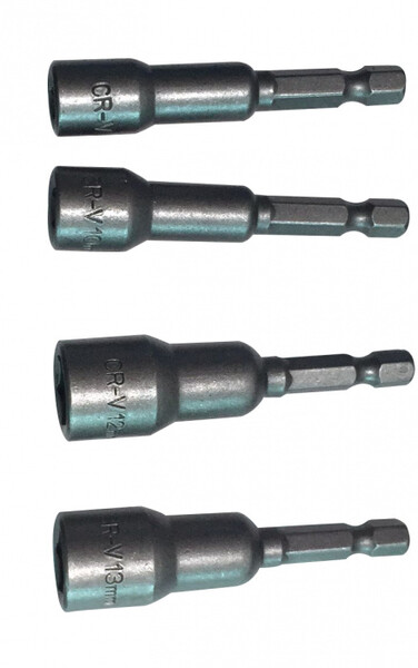 1041-05-S4 Набор бит с торцевыми головками, 8, 10, 12, 13 x 65мм, Sturm!