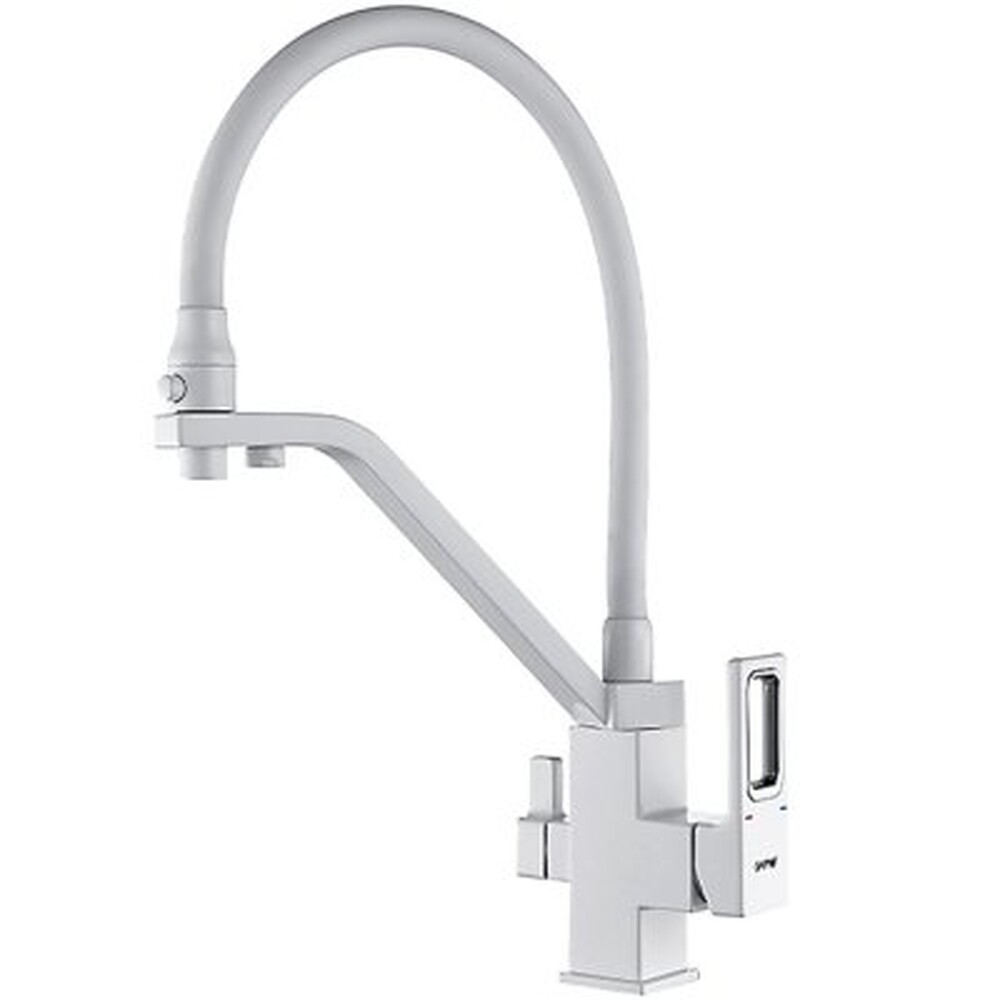 G4317-8 Cмеситель Кухня GAPPO d-35 c подключением фильтра питьевой воды (белый)