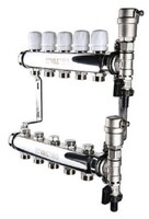 Коллекторная группа НЕРЖ VALTEC, в сборе, 1"х7 вых. VTc.588.EMNX.0607