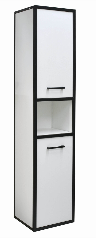 Пенал SANTREK HOME "Лофт" подвесной белый 2 двери 340х1600х300