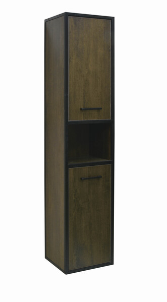 Пенал SANTREK HOME "Лофт" подвесной дуб тёмный 2 двери 340х1600х300