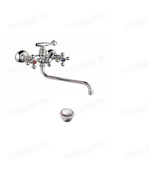 Смеситель Ванна Lemen 1/2 м/к Крест LUX (20567) 