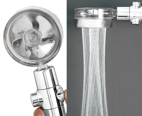 Лейка  SANTREK AQUA OLS-246 блистер (хром) 1 режим Экономия воды, эффект дождя, 360гр. Без фильтра. d=80мм L=245мм