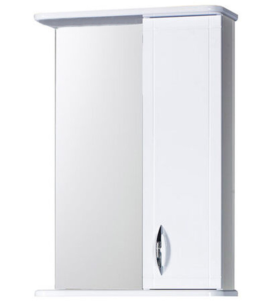 Зеркало-шкаф SANTREK HOME "Мальта-50" (Белый) Правый 500х722х190