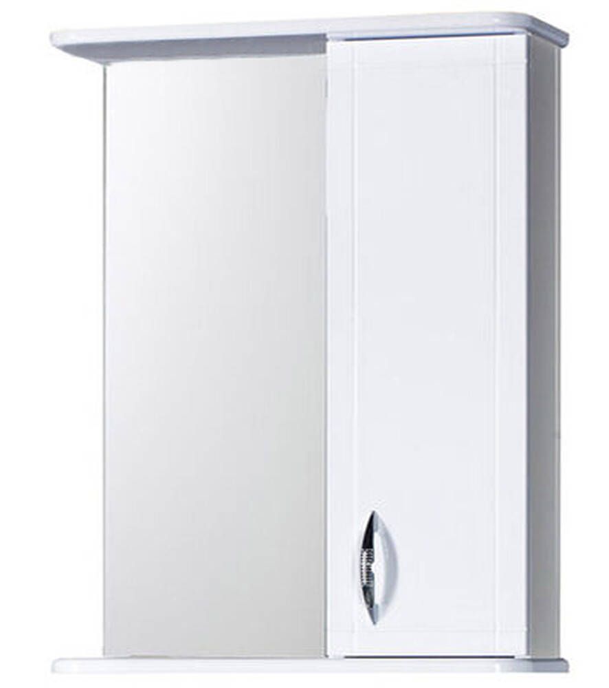 Зеркало-шкаф SANTREK HOME "Мальта-60" (Белый) Правый 600х722х190