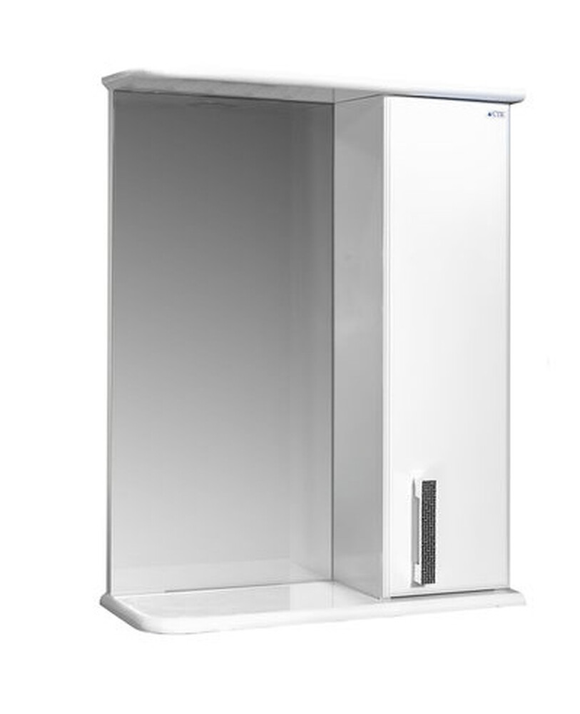 Зеркало-шкаф SANTREK HOME "Марта-50" (Белый) Правый 500*725*180