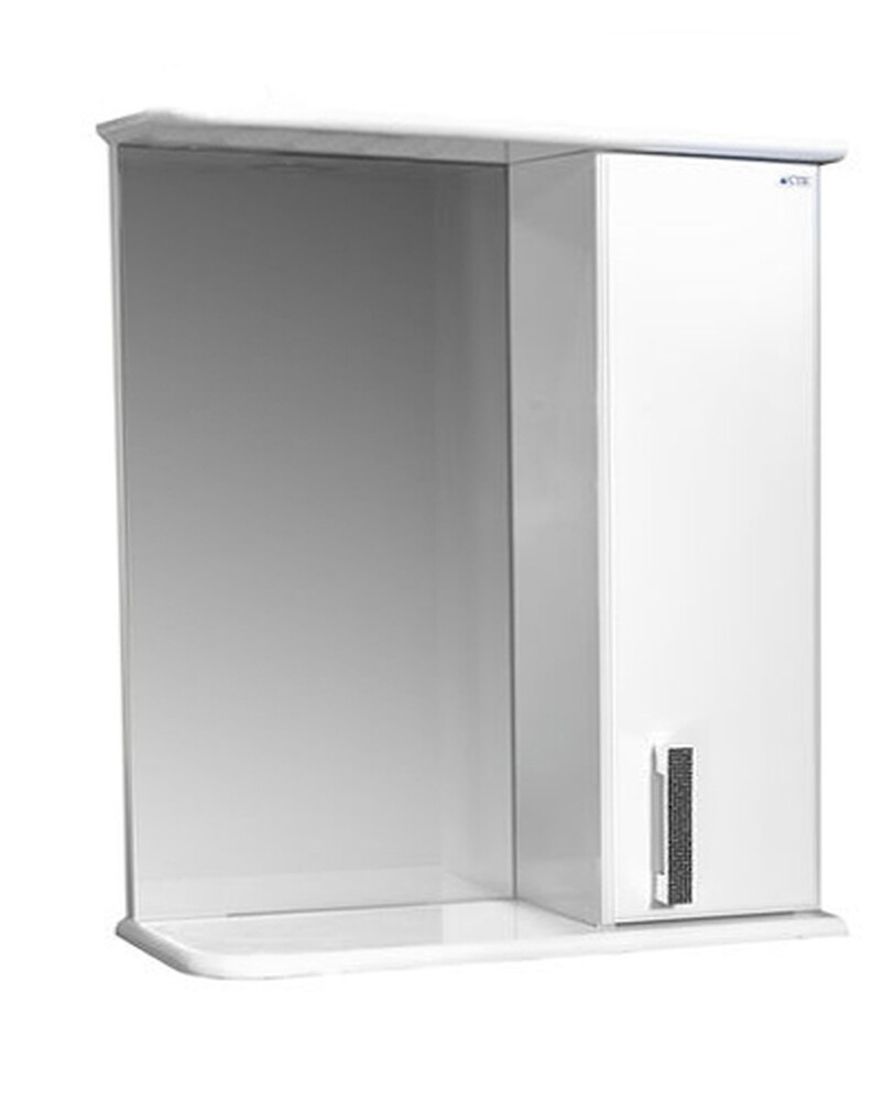 Зеркало-шкаф SANTREK HOME "Марта-60" (Белый) Правый 600*725*180
