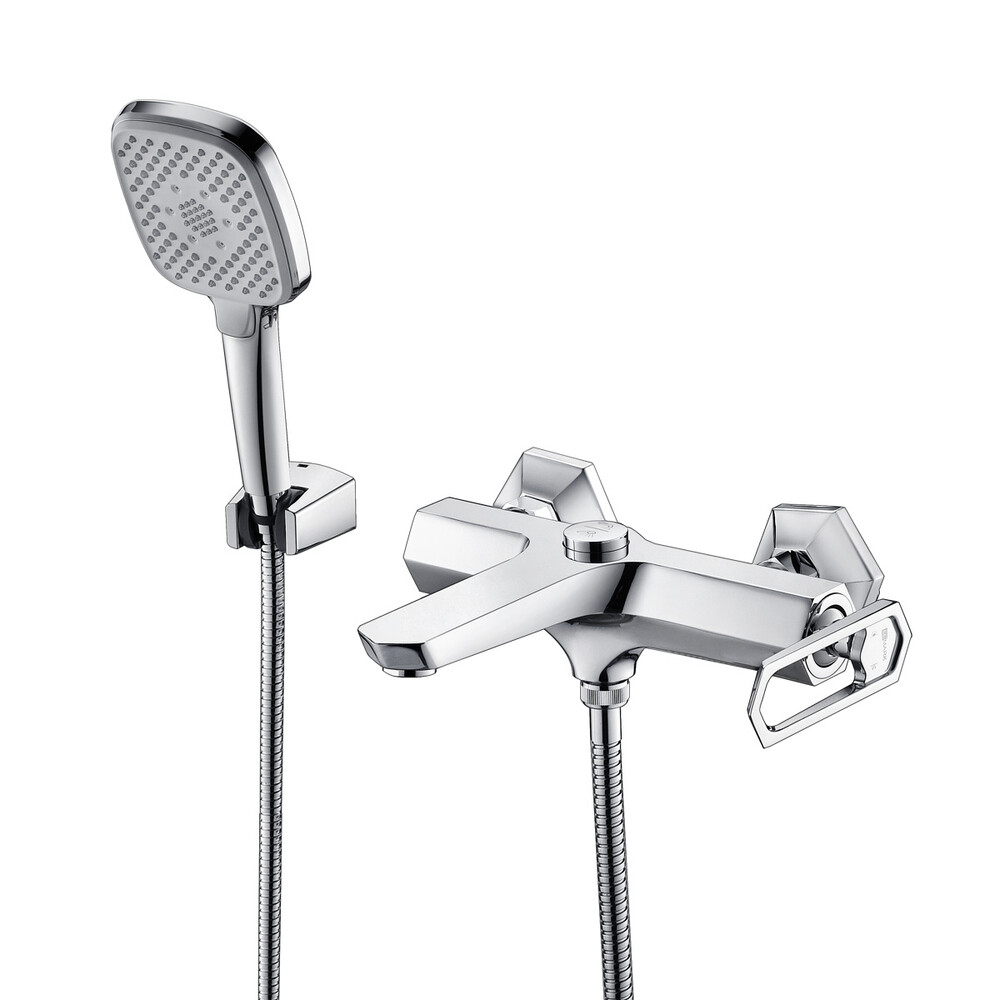 LM3914C Prizma Смеситель для ванны с монолитным изливом, хром LEMARK
