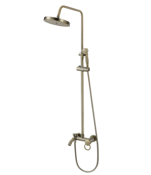 FM2407C Смеситель с душевой стойкой Fmark шар.d 40 Бронза